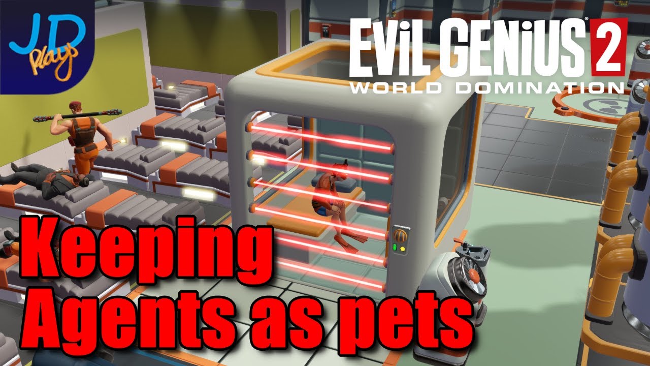 Ep17 Keeping Agents as pets 😈 Evil Genius 2: World Domination 😈 Lets Play, Gameplay