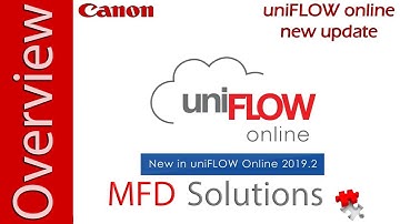 *NEW* uniFLOW online update 2019.2 - Canon MFD