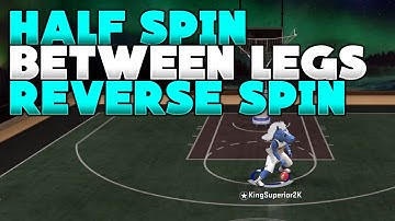NBA 2K20 HALF SPIN BETWEEN THE LEGS REVERSE SPIN DOUBLE BETWEEN THE LEGS COMBO DRIBBLE TUTORIAL