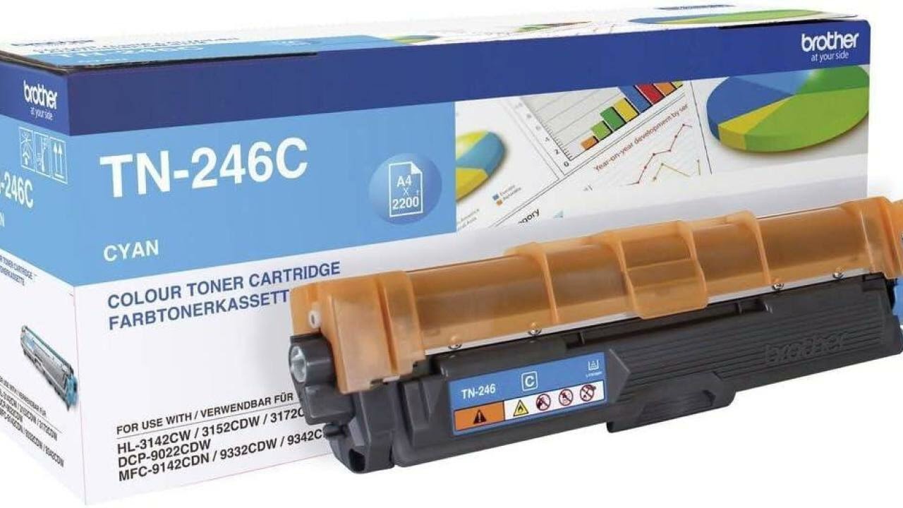 Rezension: Brother TN246C Original Jumbo-Tonerkassette TN-246C cyan (für Brother HL-3142CW, HL-31...