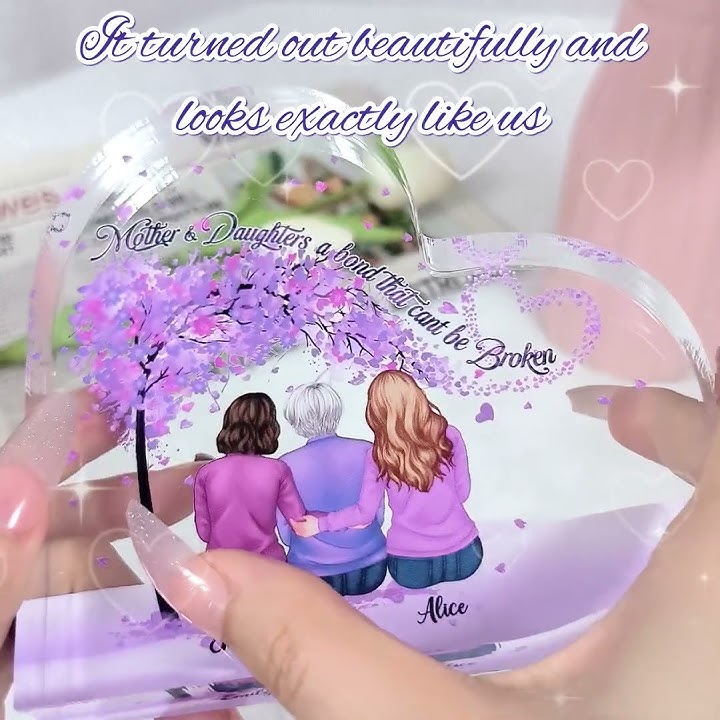 Mother And Daughter - Personalized Acrylic Plaque – Macorner