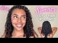 SUMMER NATURAL CURLY HAIR ROUTINE! 3B/3C SHEA MOISTURE CANTU TGIN PRODUCTS for LONG HEALTHY CURLS!