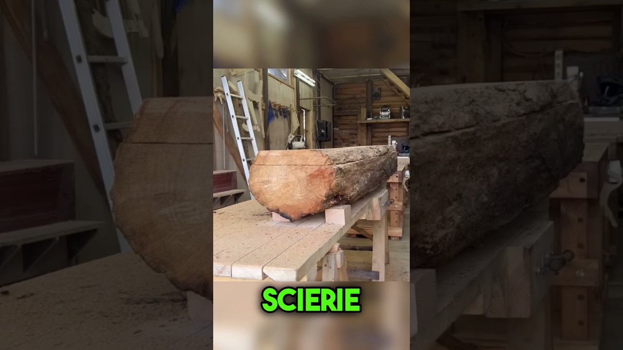 Une tronçonneuse transformée en mini-scierie