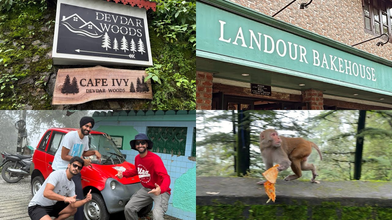 PART 2 || LANDOUR | CAFE IVY | LANDOUR BAKE HOUSE | MONKEY SNATCHED THE PIZZA 🤣 | SPOTTED FUNNY CAR.