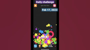 Squiggle drop - daily challenge Feb 17, 2023 | spin the tire #dinsun #applearcade #squiggledrop