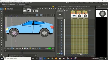 How to animate a Moving Car in Opentoonz by Eazidor