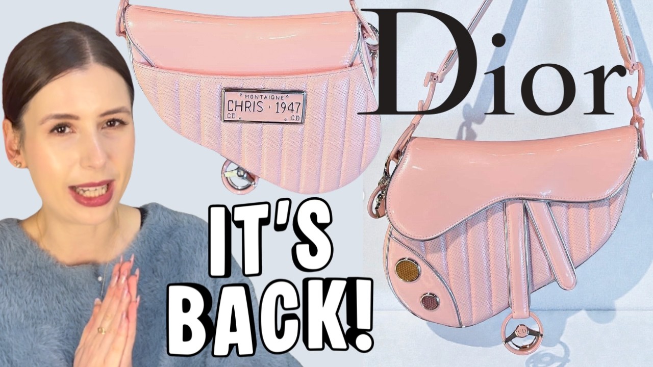 【未使用タグ付】Christian Dior ピンク ボディスーツ A70M New Dior Cadillac Saddle BAG 🚗 Dior Cruise 2027 Bags ~ Newspaper