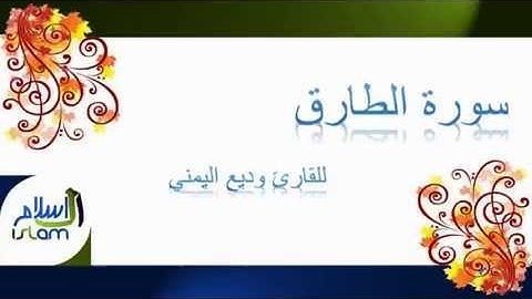 وديع اليمني | 086 : سورة الطارق