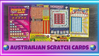 $21 OF SCRATCH CARDS ALL THE WAY FROM AUSTRAILIA! WILL THEY BE LUCKY?