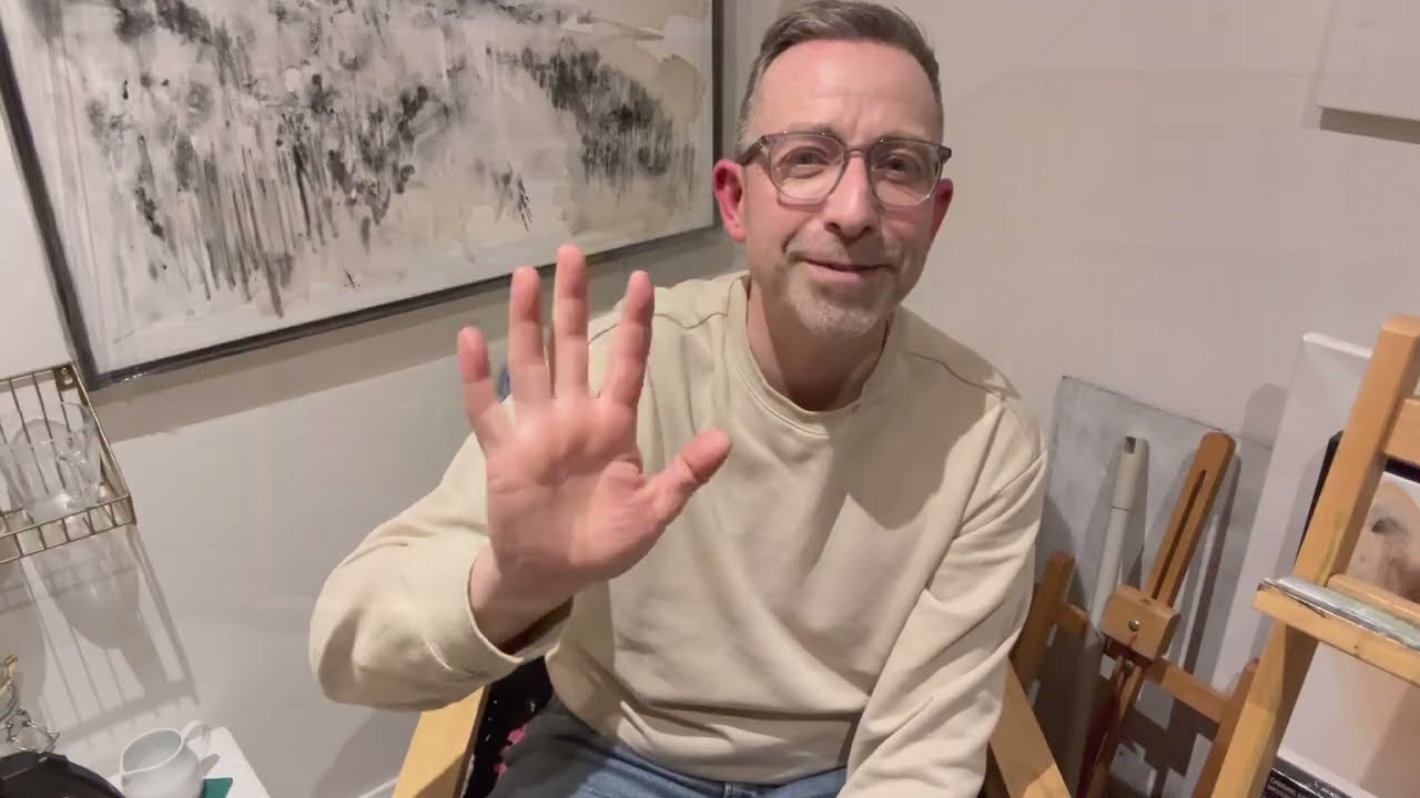 Abstract Watercolour Painting with a Palette Knife | Expressive Techniques