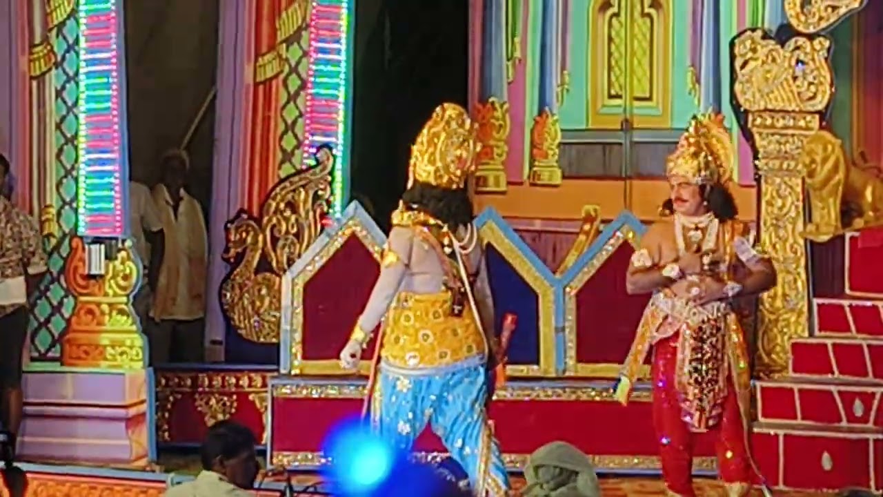 ಶನೈಶ್ಚರ ನ ಪಾತ್ರದಲ್ಲಿ ಹುಚ್ಚೇಗೌಡರು ಮತ್ತು ರಾಜ ಸತ್ಯವ್ರತ ಪಾತ್ರದಲ್ಲಿ ಎಚ್ ಆರ್ ಕೃಷ್ಣಪ್ಪ ಹುಲಿವಾನ