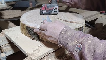 flattening a honey locust cookie with sled router planer - lee valley kit