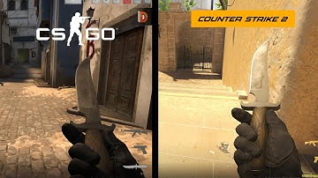 CSGO vs CS2 (mirage detailing)