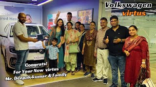 Mr. Deepak working With koito Group @ VW virtus Delivery Ceremony @ Badhwar Cars Pvt. Ltd. Rohtak