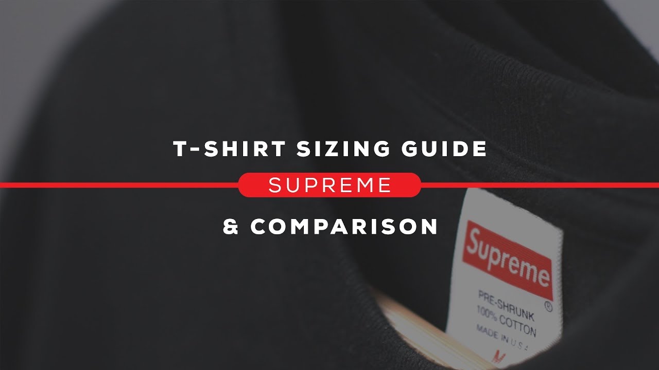 Supreme Pants Size Chart