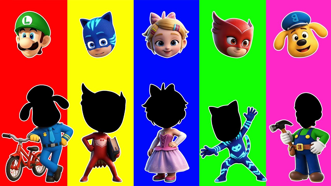 Wrong eyes👀 challenge DAME TU COSITA Pj Masks Funny Puzzle Wrong Heads