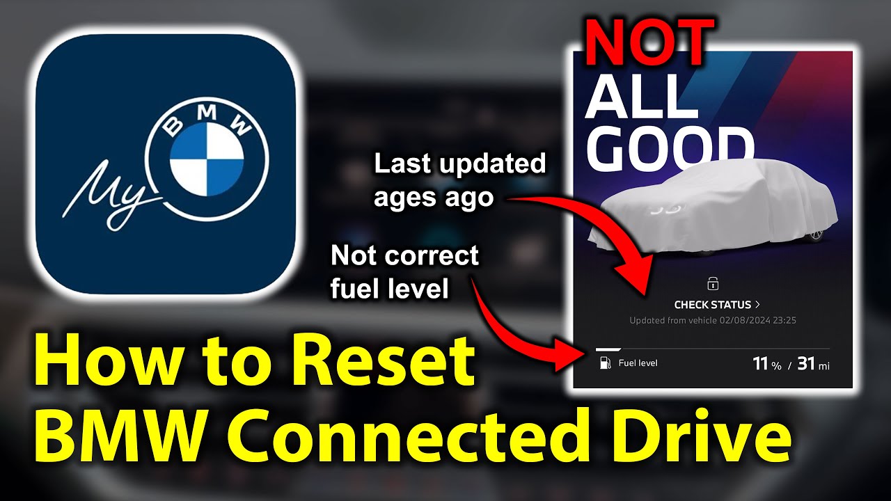 My BMW App Not Working - How to Reset Connected Drive - YouTube