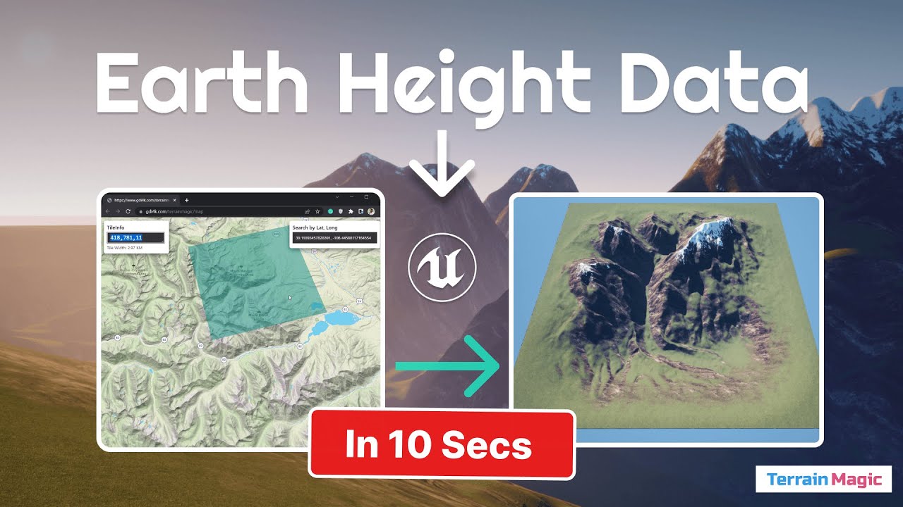 Get Real World Height Data into Unreal Engine Landscapes in Seconds ...