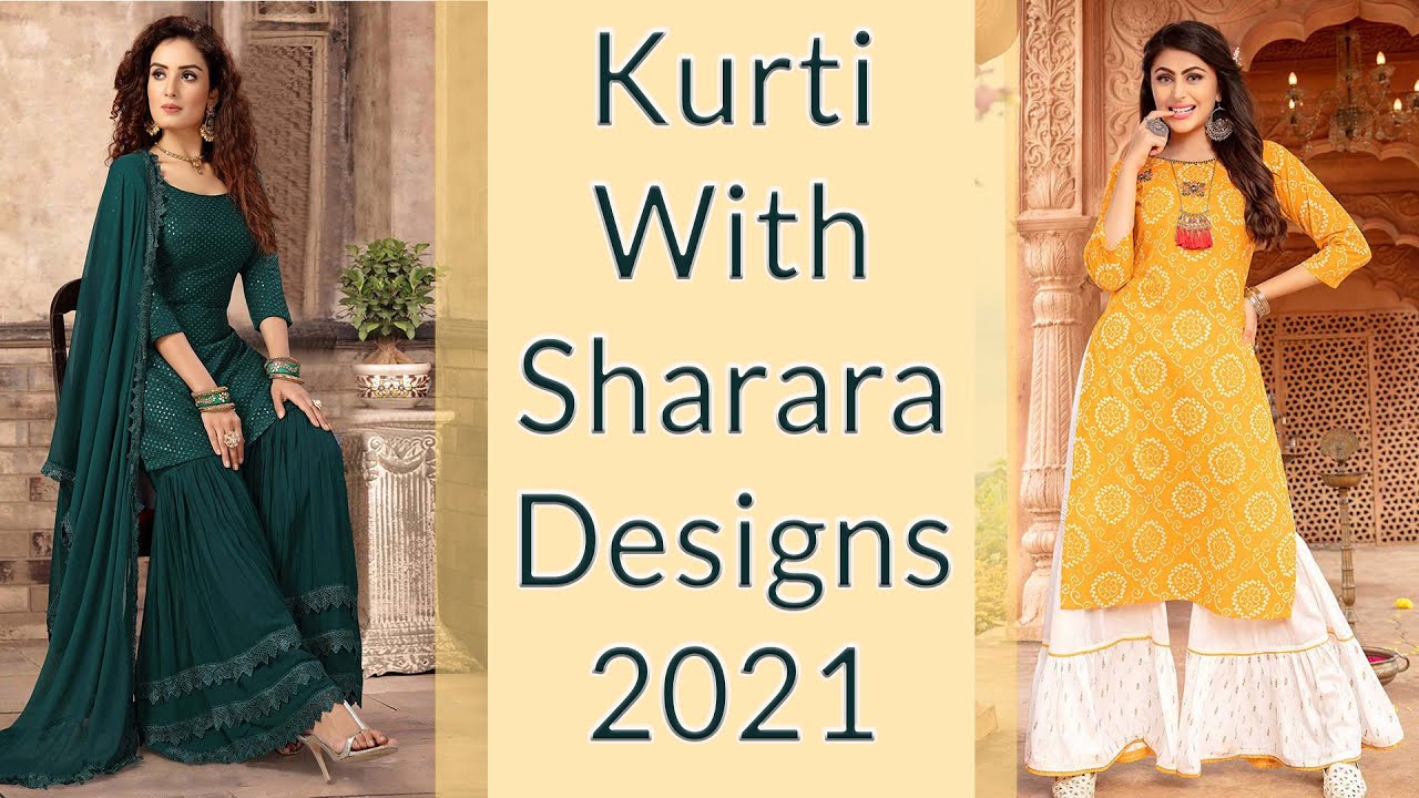 Mustard kalidar sharara set | Sharara set, Long kurti patterns, Sharara