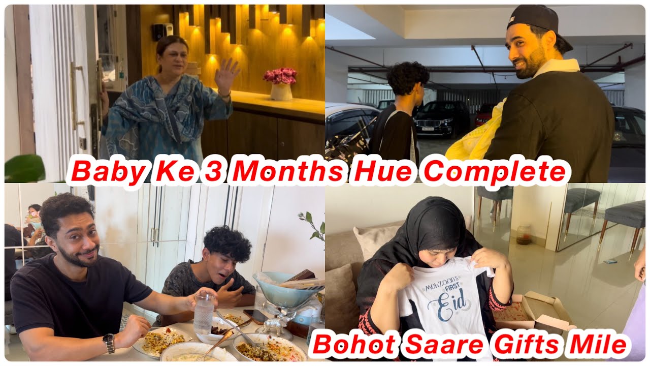 Baby Chand Raat ke din hua 3 months ka ALHAMDULILLAH❤️Aap sabko Ramazan Mubarak✨#family #ramadan 