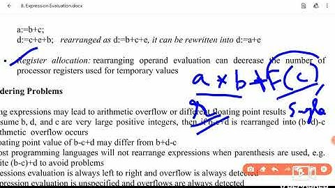 6. Control flow and Expression Evaluation