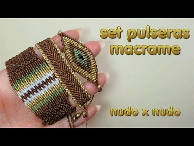 COMO HACER PULSERA MACRAME // PULSERAS DE MODA