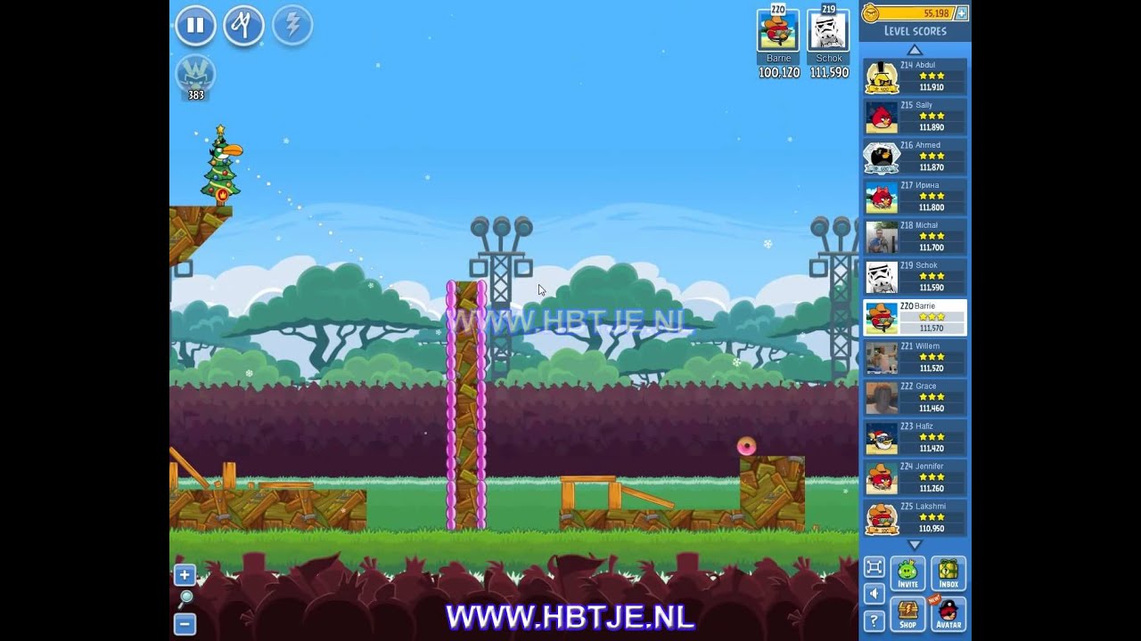 Angry Birds Friends Tournament Week 93 Level 6 high score 120k (tournament 6)