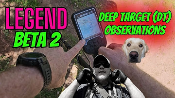 Nokta Legend V1.14 (Beta 2) Deep Target Identification (DT) Observations.