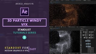 3D Particle Windy VFX in AE  | Easy