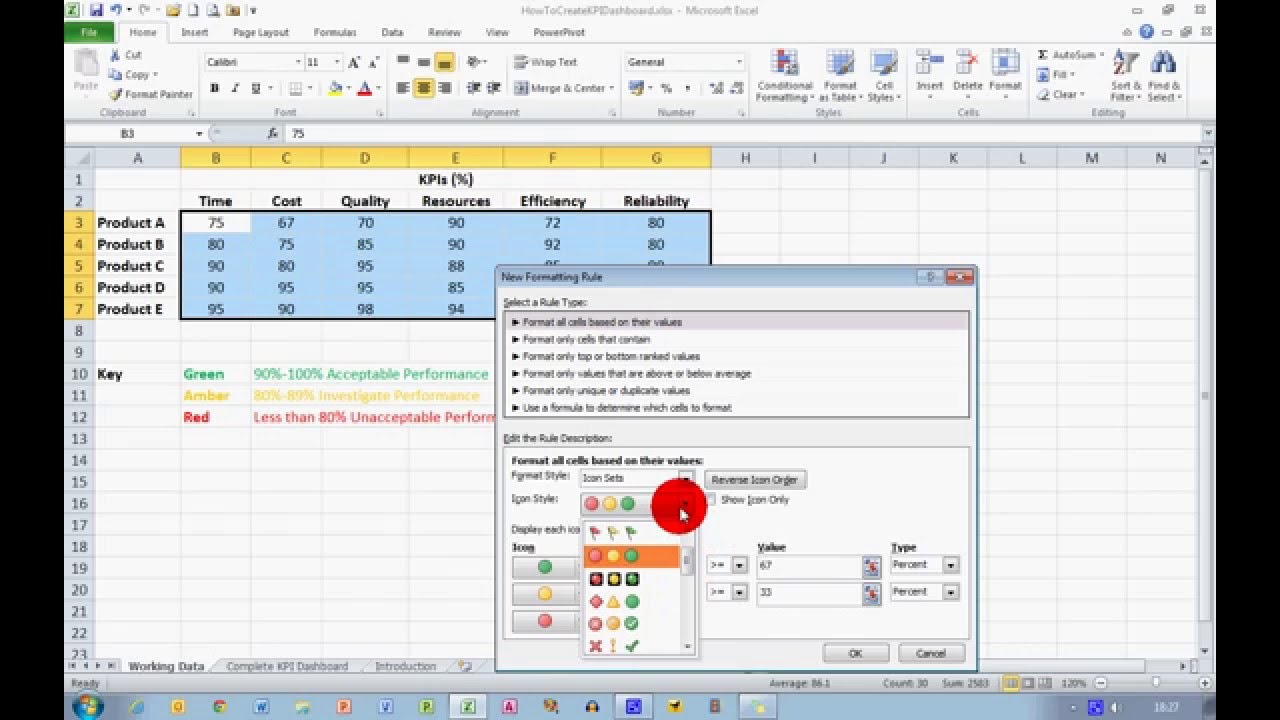 Kpi excel. How to create pixelated photos in excel.