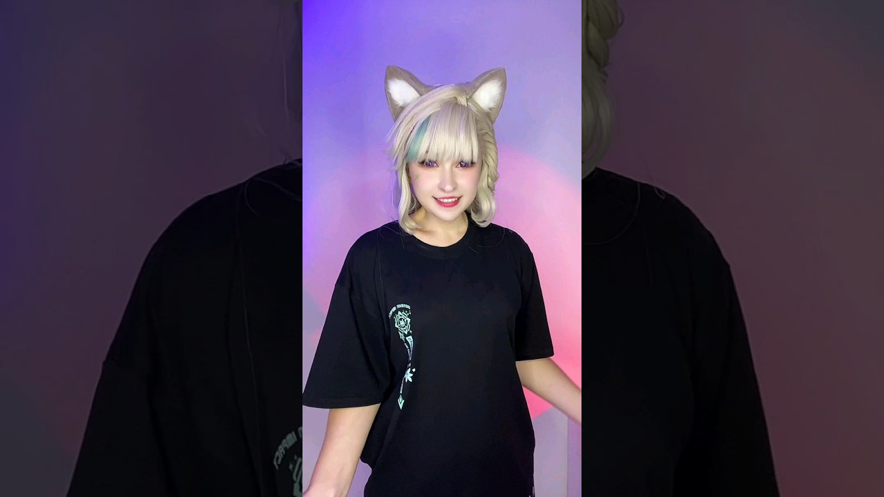 Lynette and the chipmunks 🌞 #cosplay #genshinimpact #cosplaygirl #lynette