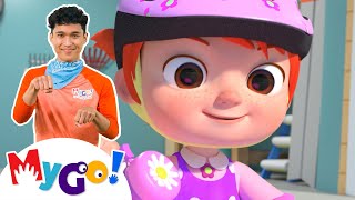 you can ride a bike more cocomelon nursery rhymes kids songs mygo sign language for kids