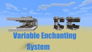 Minecraft Redstone Tutorial - Variable Enchantment Setup for 1.4.2