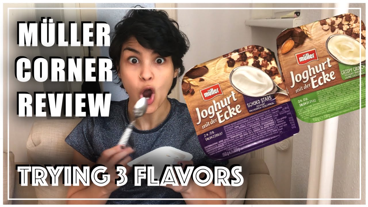 MÜLLER CORNER THREE DIFFERENT FLAVORS REVIEW || Shir Eats' Taste Test