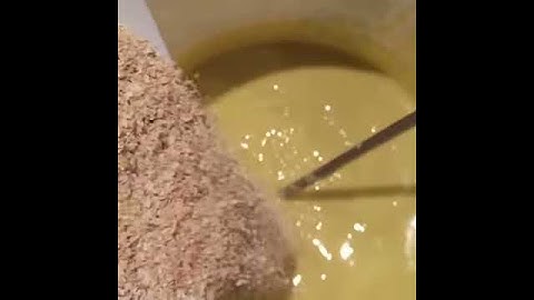 BATCH soapmaking - Adding Organic Oat Bran to Traced Soap for Organic Baby Soap