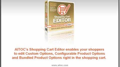 Shopping Cart Editor Extension for Magento Commerce