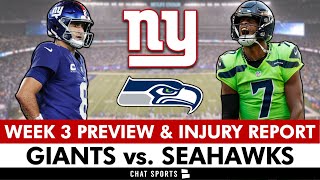 Andrew Thomas & Saquon Barkley Injury Update + Giants vs. Seahawks Preview, Analysis | Week 4