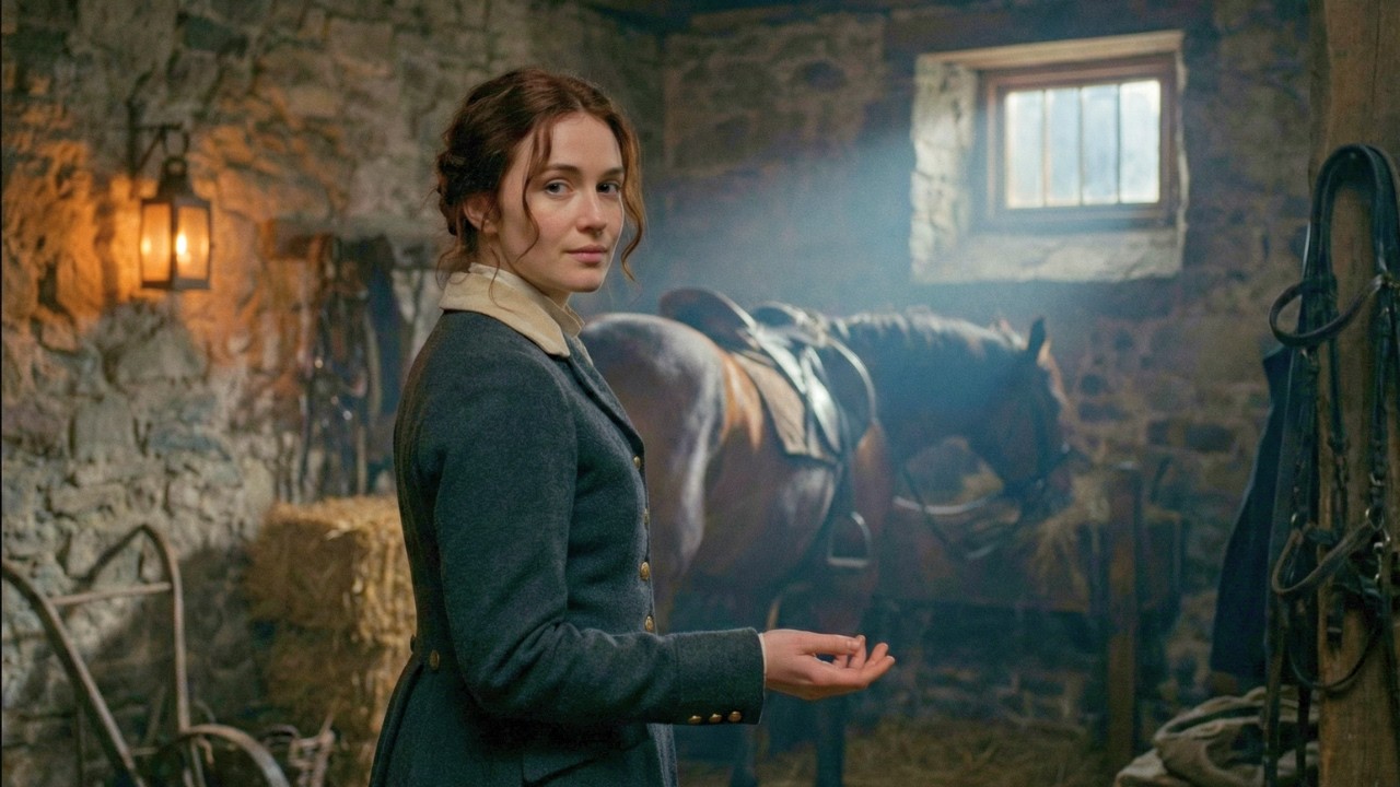 Every Groom Feared the Duke's Black Stallion — Until She Fed It From Her Palm