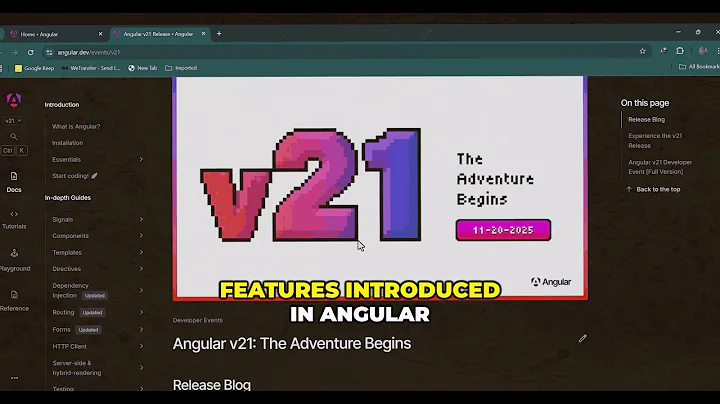 ANGULAR 21: Start Your Adventure with These New Features