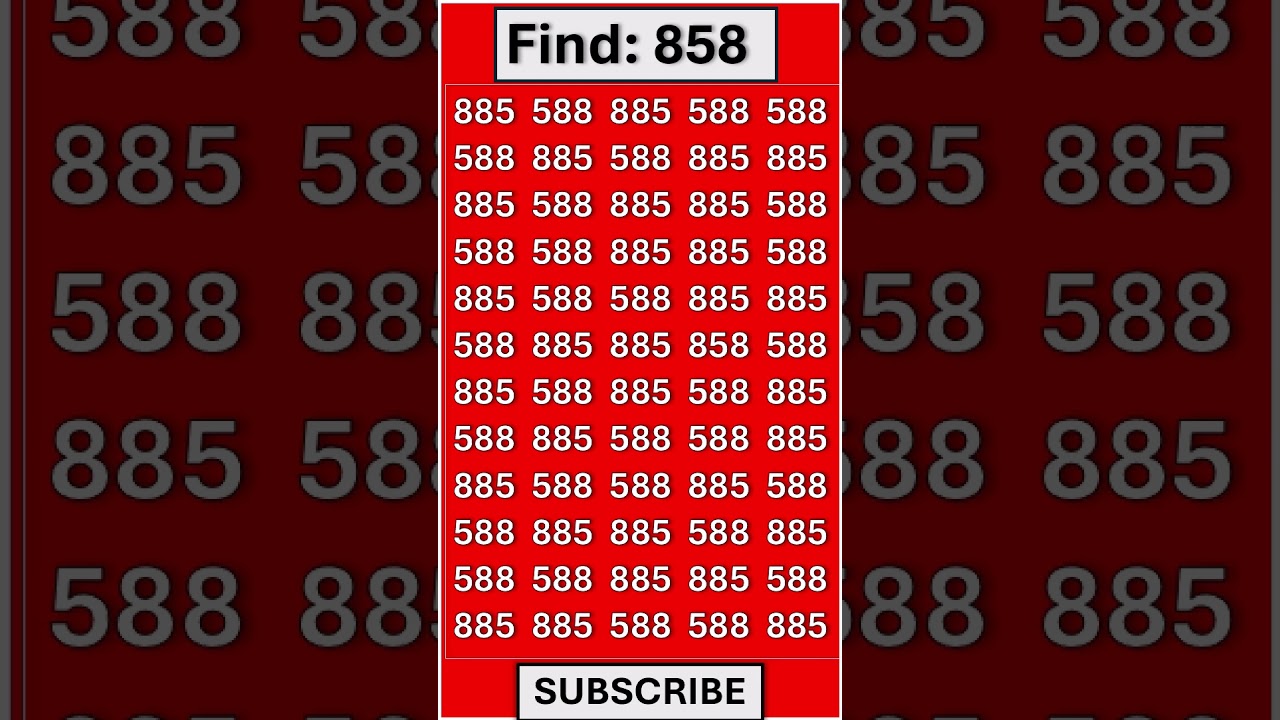 Hidden number optical illusion – can you see it?