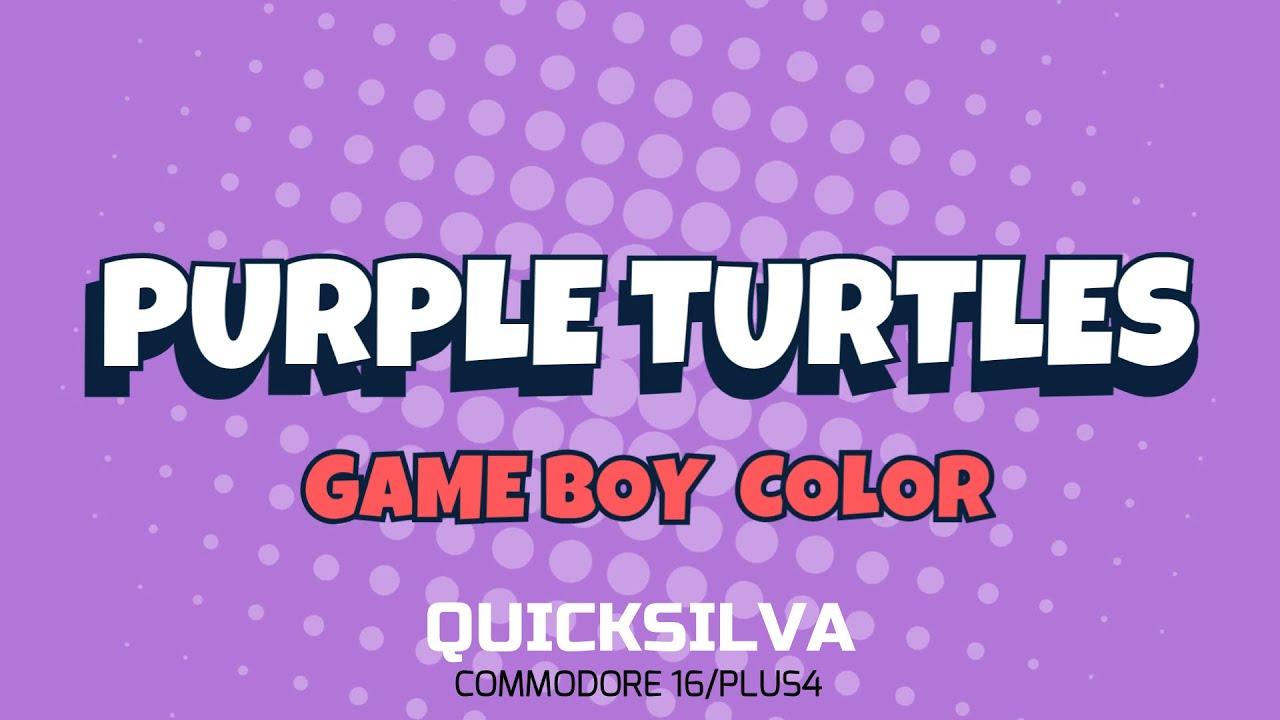 Purple Turtles Game Boy Color Longplay video
