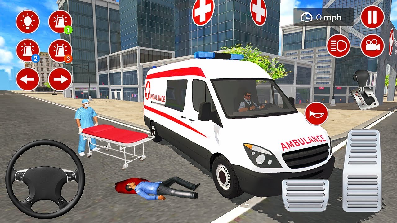US Ambulance Driving Simulator 2021 - Emergency Van Rescue Driver #4 - Android Gameplay