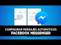 Activar y configurar Mensajes y Preguntas Automáticas en Facebook 💬