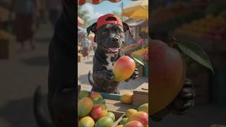 🐶🥭Pitbull Mango Seller 🥭🐶 | Fresh Mango Business in the Village! #shorts #shortsfeed