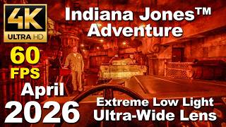 Indiana Jones Adventure 4k60fps  Disneyland Park anaheim California