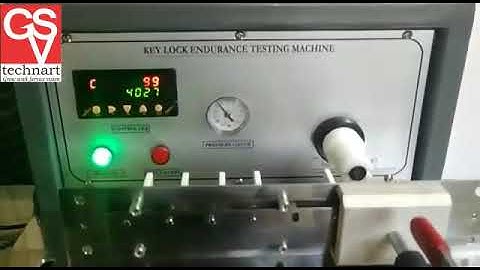 Key lock endurance testing machine