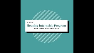 ACUHO-I Housing Internship Program - Contact Period Updates