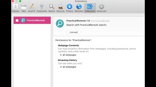 PracticalRemote adware on Mac (uninstall instructions).