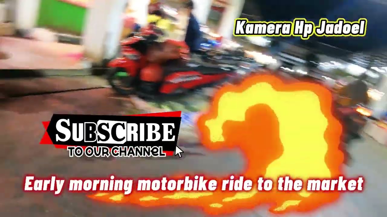 Early morning motorbike ride to the market #motovlog