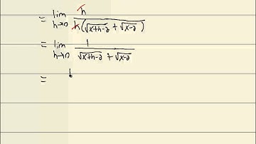 Calculus I: The Derivative and the Tangent Line Problem